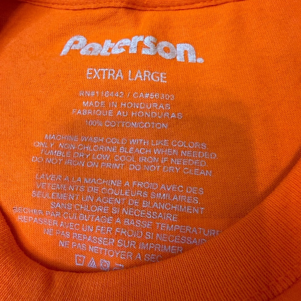 Brand new, Peterson tennis Orange Graphic T-Shirt size XL - Picture 3 of 3